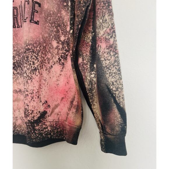Pink Tie Dye Halloween Sweatshirt Sz L Freddy Jason Micheal Leather Face - Picture 3 of 8